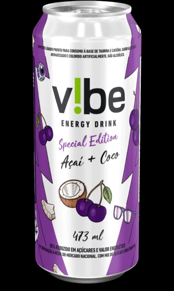 V!be Açaí + Coco, 473 ml