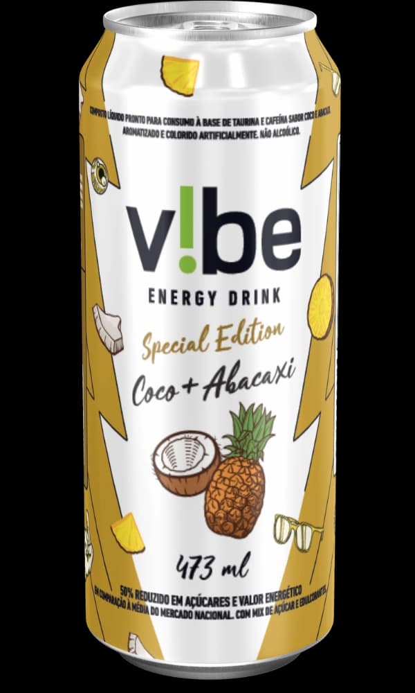 V!be Coco + Abacaxi, 473 ml